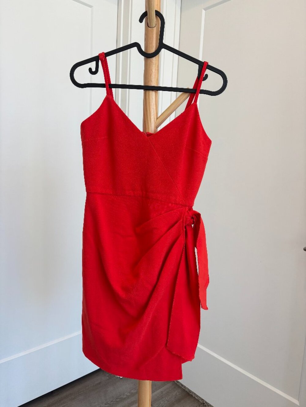 French Connection V-Neck Mini Dress w/ Adjustable Shoulder Straps